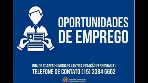 CATE informa sobre oportunidades de emprego em Cerquilho