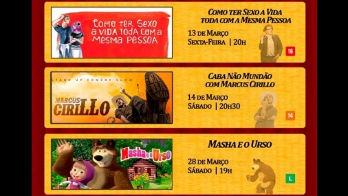Prefeitura de Cerquilho informa programação do Teatro Municipal 
