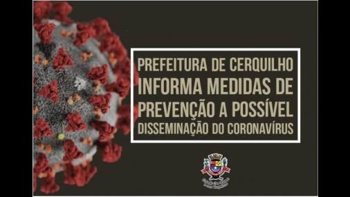 Prefeitura de Cerquilho informa sobre coronavírus