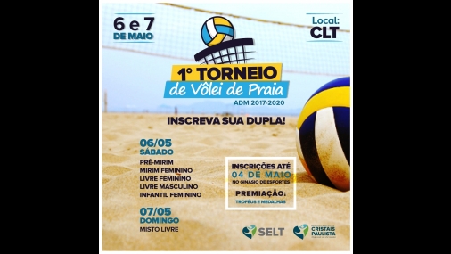 Cristais Paulista terá o 1º torneio de vôlei de praia