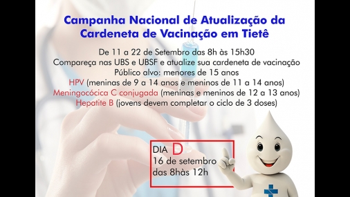 Multicampanha de vacinação é realizada em Tietê