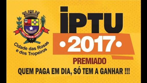 IPTU Premiado 2017 em Cerquilho