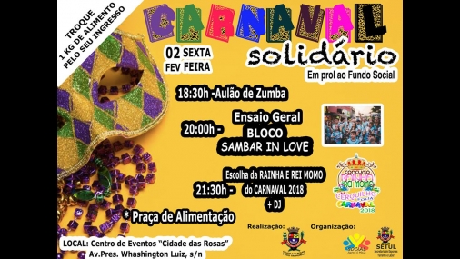 Carnaval Solidário em Cerquilho