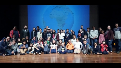 Intercambista musical dá workshop para alunos do Projeto Guri 