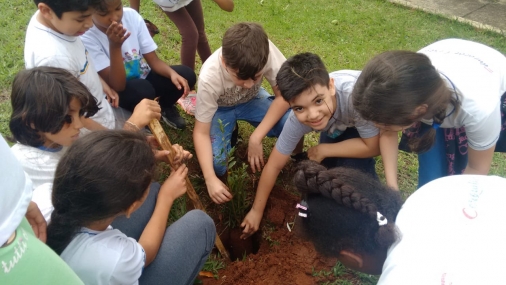 Prefeitura realiza projeto de compostagem e plantio de árvore 