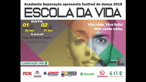 Teatro Municipal recebe Festival de Dança 2018 Escola da Vida