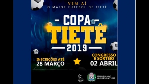 Secretaria de Esportes abre inscrições para a Copa Tietê 2019