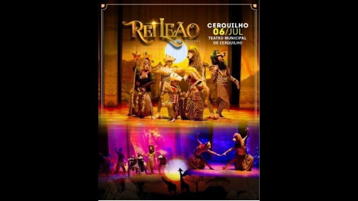 Teatro Municipal recebe o espetáculo "Rei Leão O Musical"